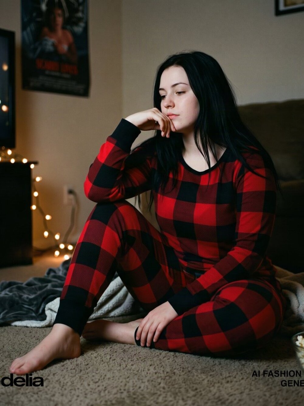 Buffalo Plaid Thermal Pajama Set — Old Navy